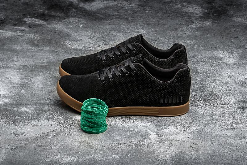 Nobull Gum Suede Women's Trainers Black | USA Z2006U